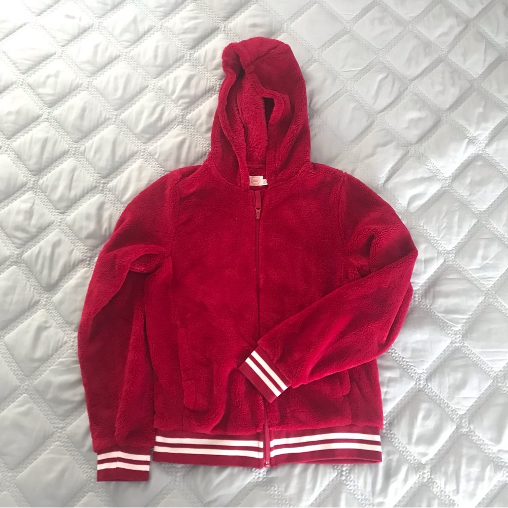 ❌Not for sale❌NWT Plush hoodie, girls XL 14-16, new with tags